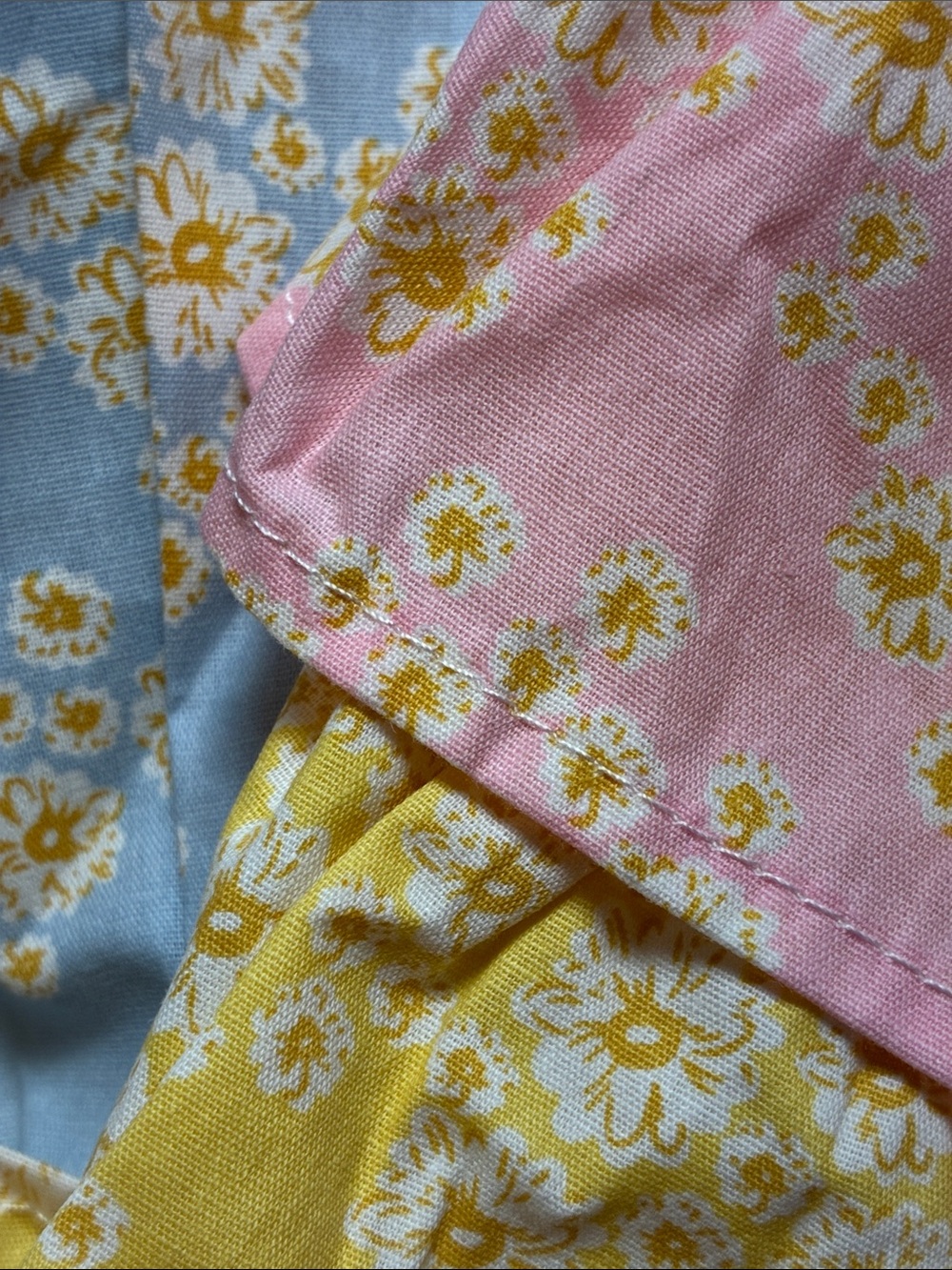 Girls Tiered Floral Sundress - Pink, Yellow & Blue - Picture 4 of 7